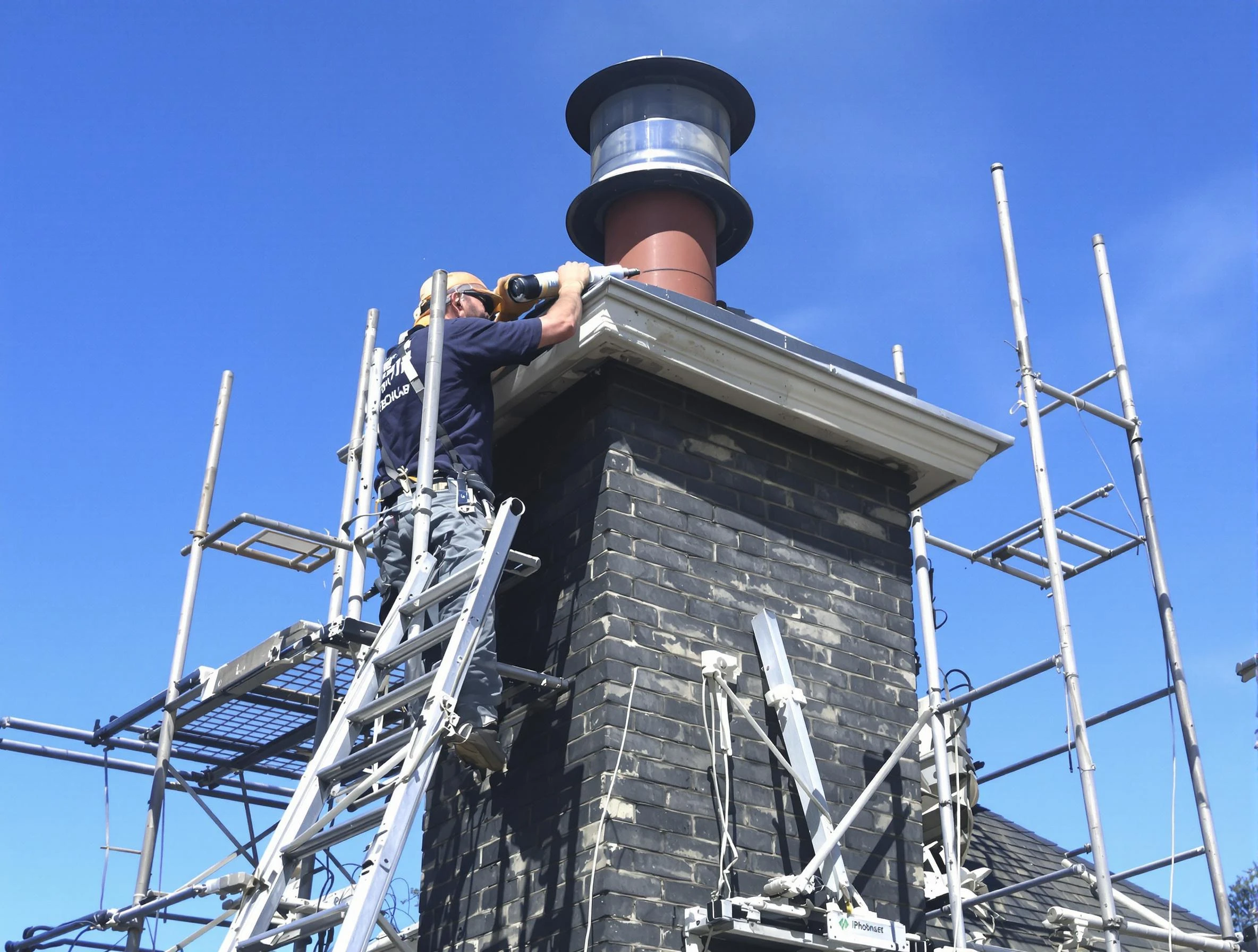 Sturdy chimney crown finished by Columbine Chimney Sweep in Columbine, CO