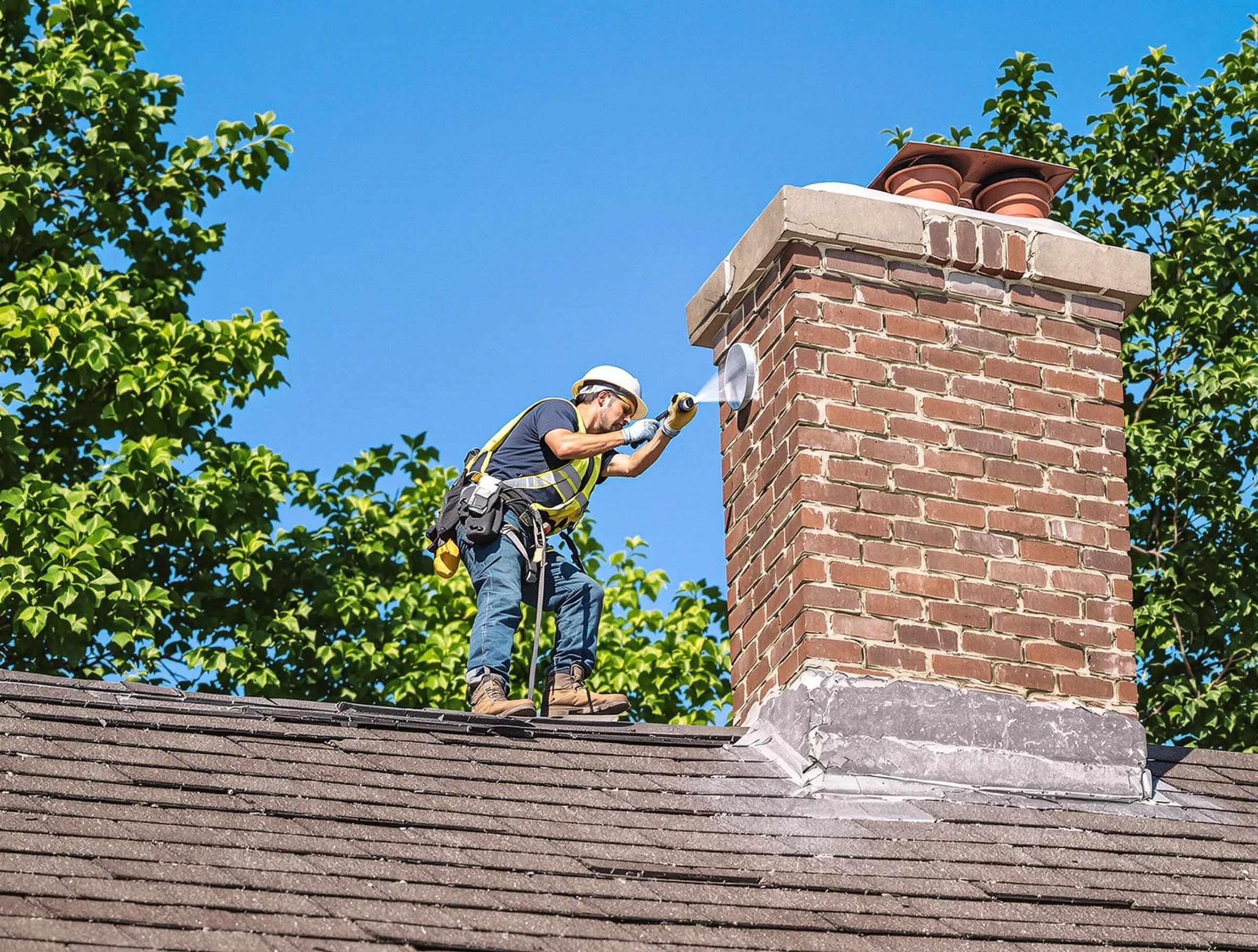 Columbine Chimney Sweep performing an inspection with advanced tools in Columbine, CO