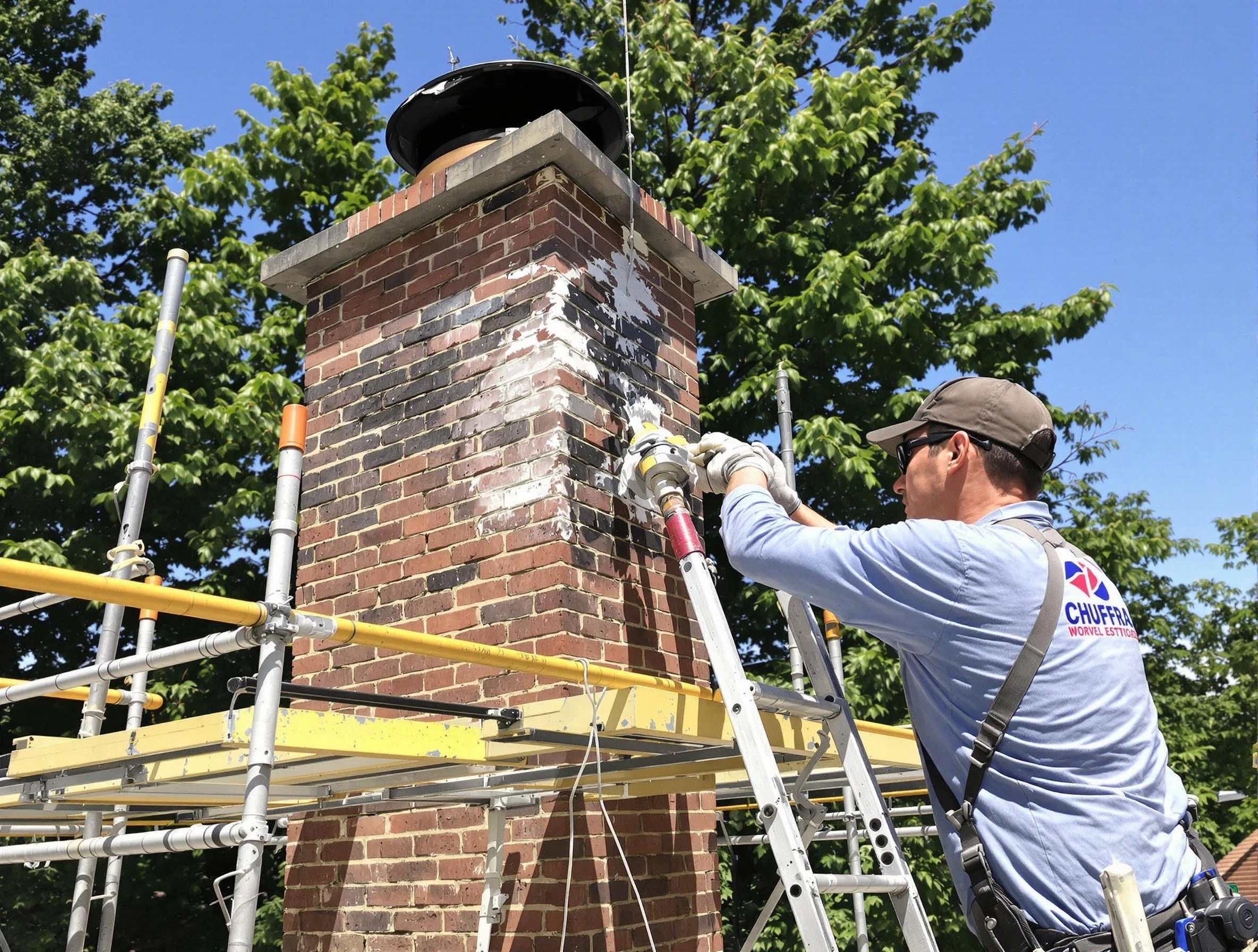 Structural chimney repair by Columbine Chimney Sweep in Columbine, CO