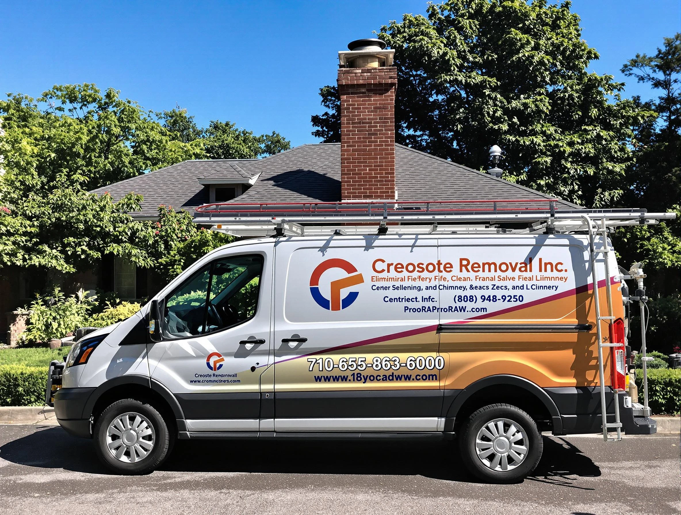 Columbine Chimney Sweep technician removing creosote safely in Columbine, CO